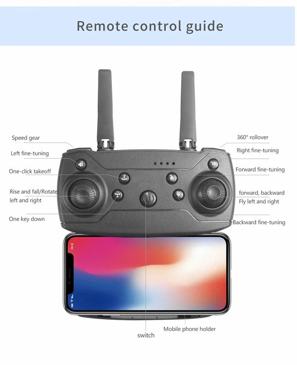 Professional mini remote control drone E88